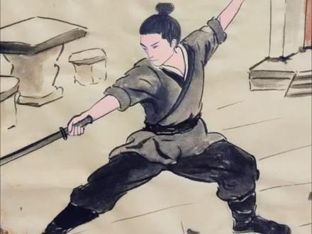 第 64 幅|【画说成语】之夙兴夜寐#画画 #手绘 #原创 #日常分享 #成语