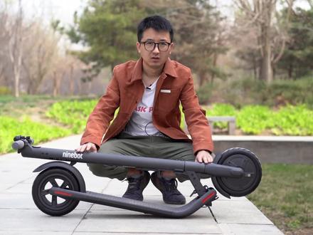 九号电动滑板车E22上路体验 防爆胎舒服免维护