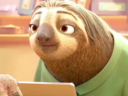 吃东西也很快奥#疯狂动物城 #树懒闪电 #树懒