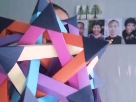 五重四面体折纸 手工立体几何折纸