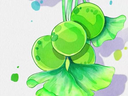 第1次尝试这种风格的水彩。今天想和你分享这幅画里的小秘密。去年春天,我在银杏树下看到:新叶像小扇子,旧果被春雨泡得绿油油,像被春天重新唤醒的宝石。我用鲜亮的绿色定格这份新生感,春天来了,一切都可以重新开始,愿你也找到属于自己的那一抹新绿#春天的色彩 #艺术在抖音 #跟着抖音学画画 #水彩 #天生会画