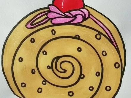 简笔画糕点#简笔画 #简笔画教程 #亲子简笔画