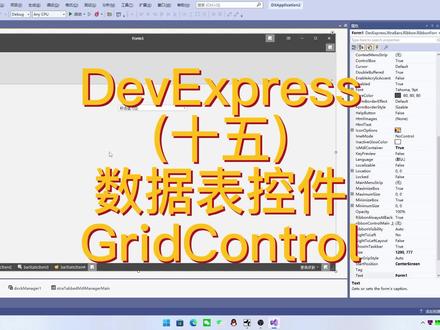 D1015-DevExpress(十五)数据表控件GridControl #编程