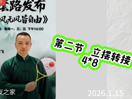 《有风无风皆自由》第二节 立摆转接4*8#柔友之家#康乐美柔力球