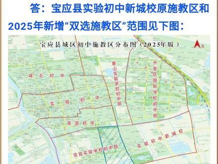 宝应实验初中新城校已启动新生报名。