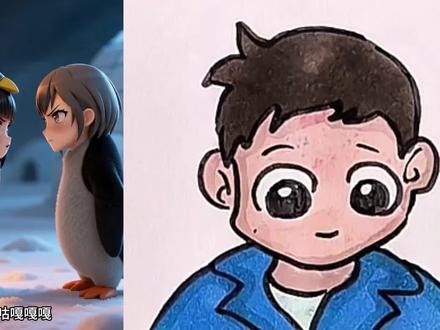 你屋喜欢哪一个小企鹅 #简笔画