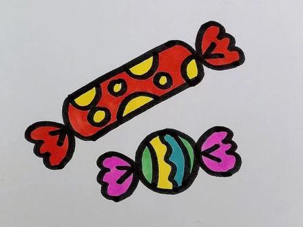 一学就会的糖果简笔画,可爱又简单的亲子育儿简笔画,赶快跟我一起画糖果简笔画吧!#简笔画 #儿童简笔画 #亲子简笔画 #育儿简笔画 #儿童简笔画教程