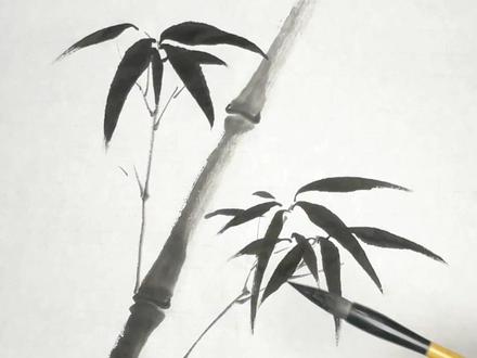 竹子画法详细教程#国画 #竹子的画法 #墨竹 #零基础学国画 #国画教学