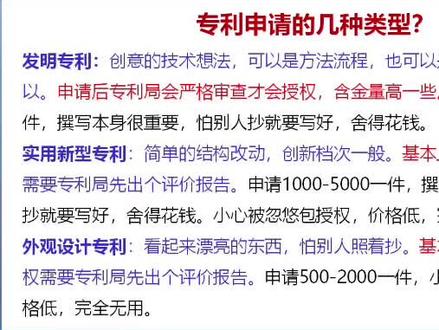 #专利申请 别被忽悠,拿着淘宝已卖的东西去申请实用新型和外观设计,授权了没任何用,白花钱。#划重点 #专利 #知识分享 #专利培训