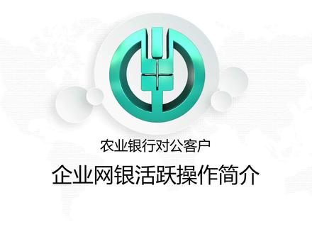 农行对公客户如何登录并使用企业网银简介#农行企业网银
