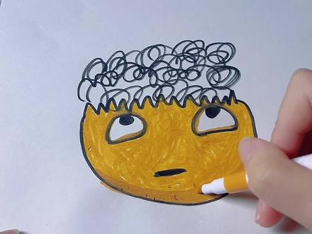 这是什么表情呢? #简笔画 #日常搞笑