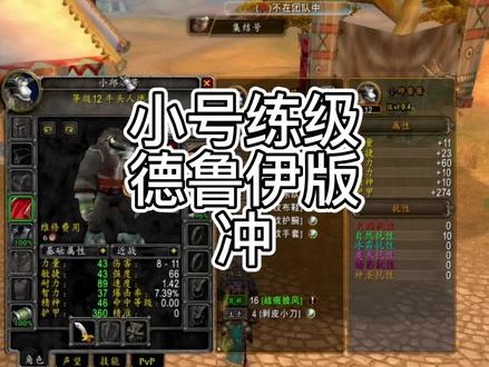 小号1-55练级德鲁伊篇!冲吧! #魔兽世界怀旧服 #巫妖王之怒 #我们比你们多一个世界