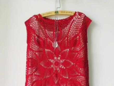 荷花衣背心教程二 一起钩编夏季款#手工编织