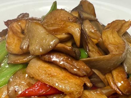 肉炒鲜蘑在家这么做好吃入味,营养健康#美食 #热门