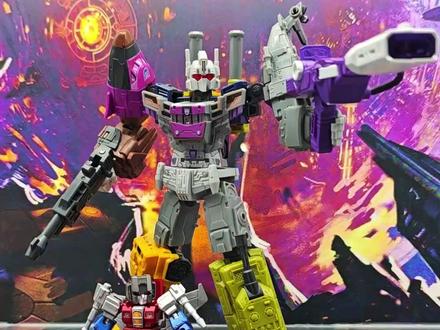 完全体混天豹!膝盖活动测试+震荡波伪装形态! #变形金刚 #测评 #积木 #童年回忆 #塞伯坦推荐