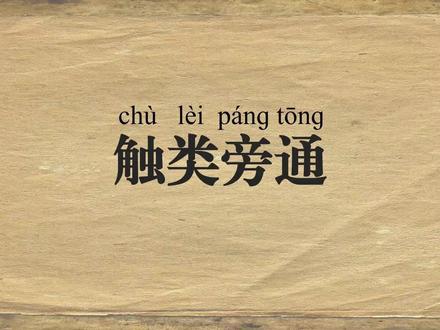 触类旁通丨每天学一个新成语 我们什么都知道,却又什么都不通#抖音精选#成语#青年创作者成长计划