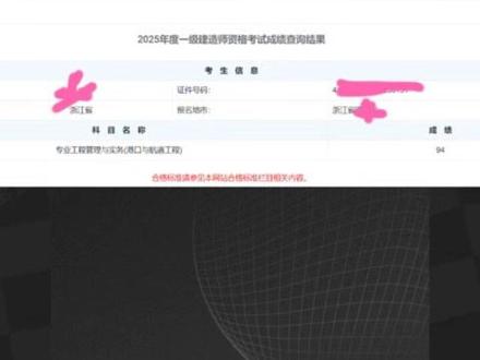 2025一建成绩出炉#一建考试#一建成绩查询