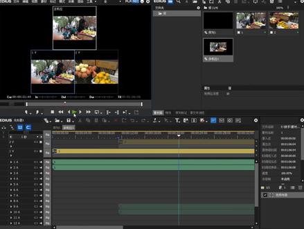 edius9.55多机位音频对齐如何操作