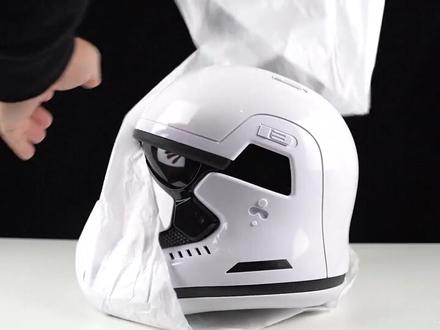 【开箱展示】孩之宝《星球大战系列》第一秩序暴风兵头盔