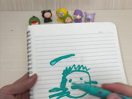 这笔也没有膨胀起来啊?#测评 #美食测评 #爆米花笔