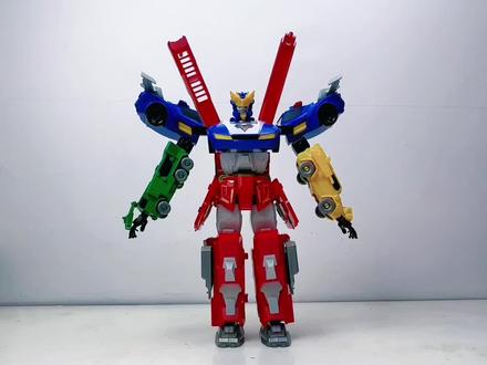 变形联盟四合体变形视频教程#超变战神 #长臂#神机手#普力士 #动漫变形玩具