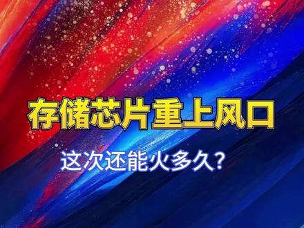 存储芯片重上风口,这次能火多久?#股民日常 #存储芯片大涨