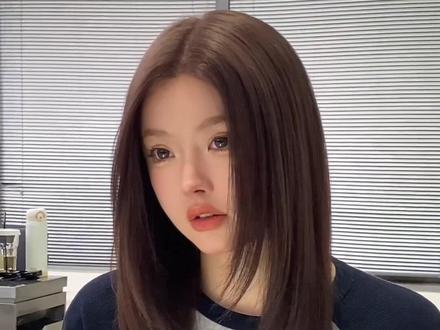 显白又洋气的混血发色|修饰脸型的层次感碎发 #方圆脸女生适合的发型