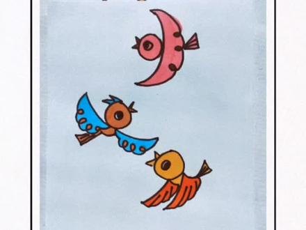 今天画飞翔的小鸟#简笔画 #一起学画画