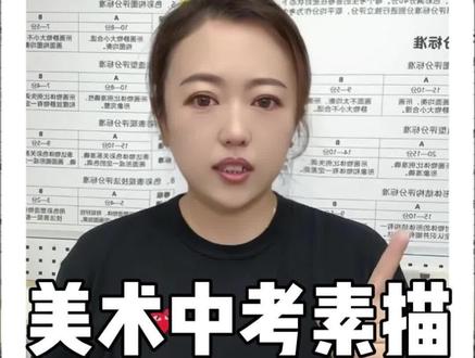 美术中考素描高分攻略:评分标准拆解,备战不迷路!
#美术中考 #艺术特长生 #中考美术专项素质测试 #素描备考 #佳翼中考美术