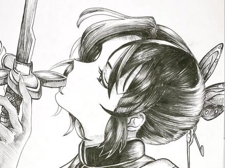 能不能让我中一次呀#临摹 #充能计划 @乱画十七(素材号)