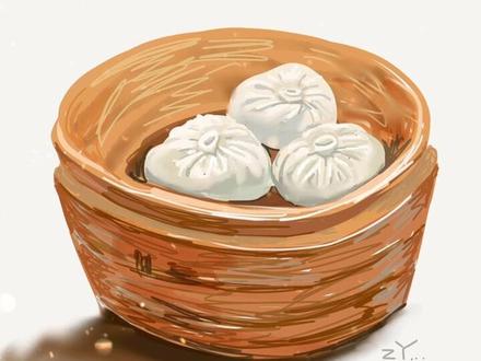 你们包子已画好~#手机画 #我这该死的艺术才华 #包子 #灌汤包 @抖音小助手