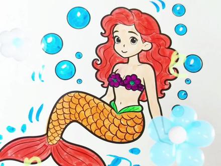 💢💢男生的人鱼公主VS女生的人鱼公主❤️❤️男生直接🅾️分,女生💯👍🏻#创意手工 #人鱼公主 #跟着抖音学画画 #脑洞大开#亲子@DOU+小助手