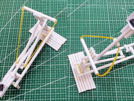 古代攻城利器投石车,用普通的纸就能做,真的太好玩了 #手工 #手工diy #玩具