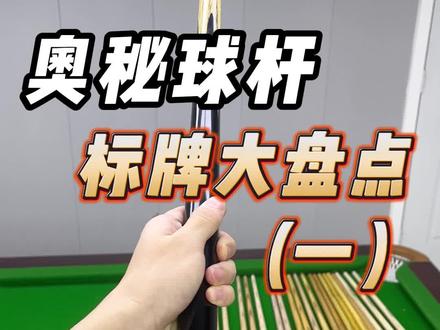 奥秘球杆标牌大盘点!有你的款吗?#奥秘 #台球杆 #台球 #台球是一种生活