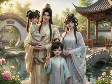 帝尊爹爹追娘亲啦 #ai动漫 #古风动漫 #萌娃 #甜宠 #古风玄幻