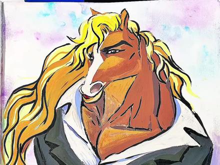 丙烯马克笔画帅气的马飞扬市长 正义已死?我不同意!我说动物城最帅气的男人是马飞扬,你们都同意吧!#绘画教程 #零基础学画画 #朱迪尼克 #疯狂动物城2 #丙烯马克笔绘画