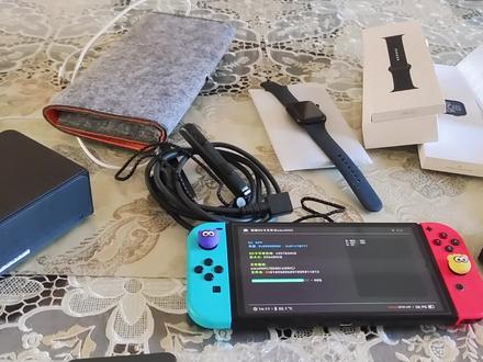 开工上班第一天聊聊switch双系统和手机手表 #switcholed版 #任天堂switch #游戏机 #iwatch #一加手机