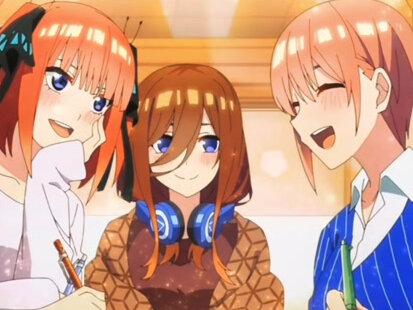 “舍不得,真的是舍不得”她们的故事已经完结了#动漫 #五等分的花嫁 #日漫 #中野二乃 #中野三玖