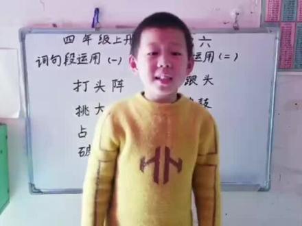 四年级上册园地六,词句段运用