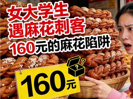 女大学生买麻花遇麻花刺客! #广东江门 #麻花刺客 #女大学生 #消费 #东哥说