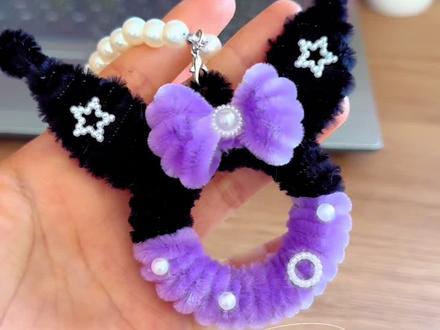 扭扭棒库洛米甜甜圈挂件教程来啦!太好看了!一起动手做起来吧!#扭扭棒#一学就会系列 #手工diy #扭扭棒挂件