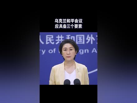 乌克兰危机国际和会应具备三个要素