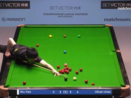最新147:吴宜泽狂轰个人职业生涯首杆147,莱恩斯见证两场 #斯诺克 #吴宜泽 #台球 #2026斯诺克冠军联赛 #青年创作者成长计划