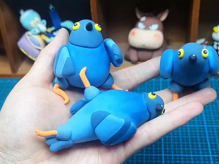 疯狂的鸽子粘土教程来啦#疯狂的鸽子 #粘土教程 #粘土手工 #捏面人