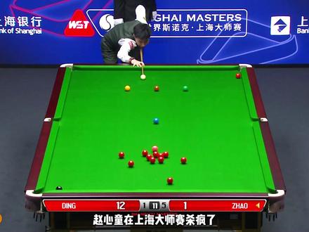 赵心童上海大师赛6比1战胜丁俊晖,世锦赛冠军后首秀,实力证明 #赵心童 #赵心童冠军 #赵心童上海大师赛 #斯诺克 #台球