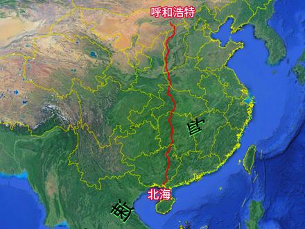 G59呼北高速,南北交通大动脉之一。全长约2628公里。 #呼北高速 #卫星地图 #高速公路 #祖国大好河山