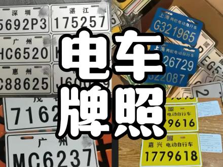 盘点各省的新国标电动车牌照,你觉得谁的颜值最高? #车牌 #冷知识科普