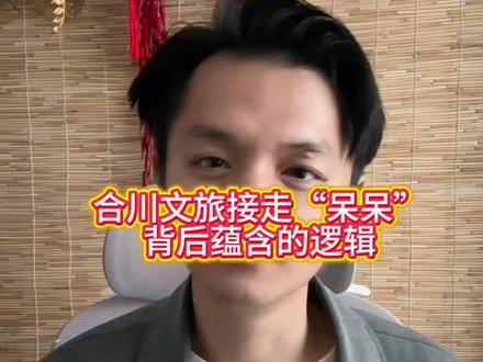 呆呆被合川文旅接走 背后的逻辑#社会百态#正能量#呆呆#合川