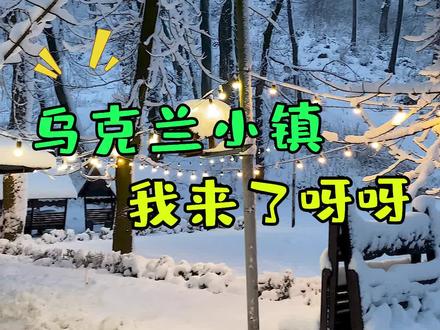 乌克兰小镇冰天雪地利沃夫,#乌克兰 #国外生活