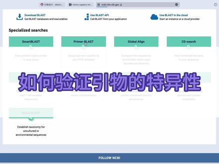 ✨中科院博士的科研日常!
本期主题: 引物设计之如何验证引物特异性
💕关注小术!学习更多知识!
#科研#生物实验室#引物设计#实验室日常 #干货分享